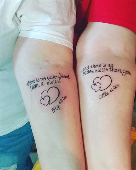 big little sister tattoos|sibling tattoos for 2.